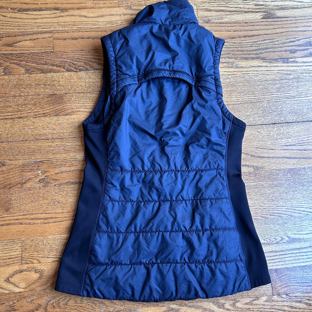 Athleta Rock Ridge Black Quilted PrimaLoft Full Zip Vest-Size Small - Picture 5 of 12